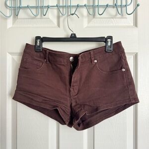 H&M Dark Brown Jean Shorts